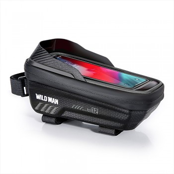 Vodotěsné pouzdro WildMan E12 pro mobilní telefon na rám kola černé 1L