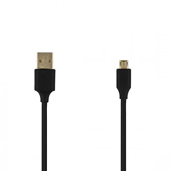 Kabel - USB na Micro USB - oboustranný 1 metr černý