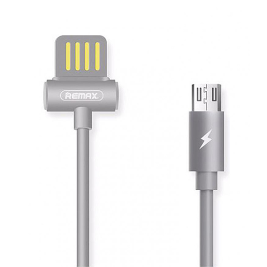 Levně Kabel REMAX Waist Drum RC-082m - USB na Micro USB - šedý