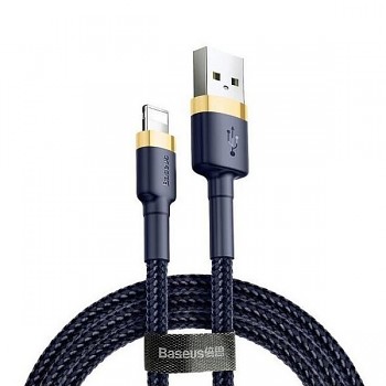 Kabel Baseus Cafule - USB na Lightning - 1,5A 2 metry (CALKLF-CV3) zlatomodrý