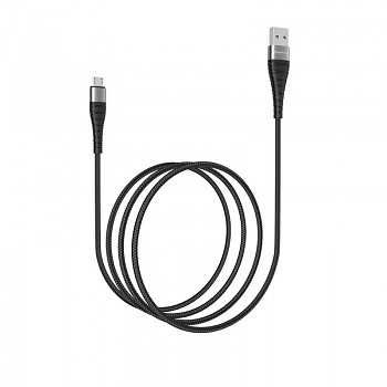 Kabel Borofone BX32 Munificent - USB na Micro USB - 3A 1 metr černý