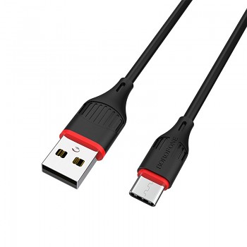 Kabel Borofone BX17 Enjoy - USB na typ C - 3A 1 metr černý