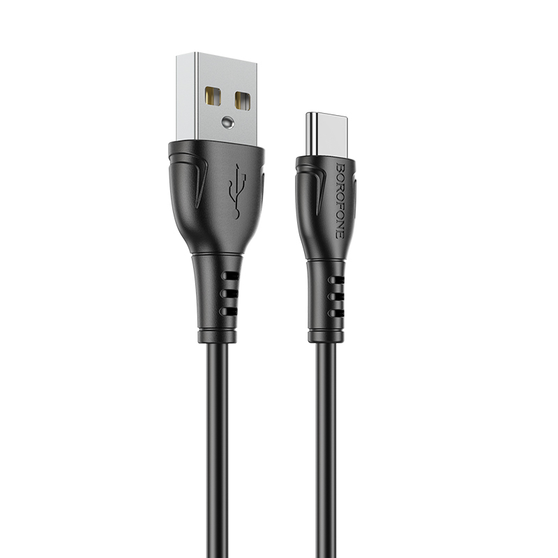 Levně Kabel Borofone BX51 Triumph - USB na typ C - 3A 1 metr černý