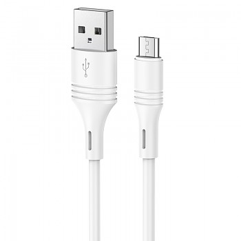 Kabel Borofone BX43 CoolJoy - USB na Micro USB - 2,4A 1 metr bílý