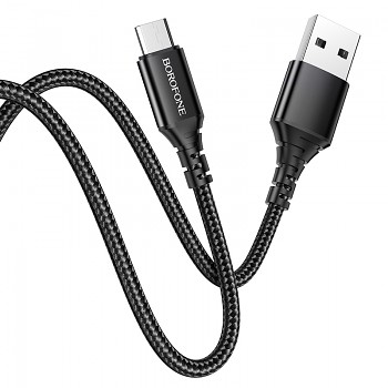 Kabel Borofone BX54 Ultra Bright - USB na Micro USB - 2,4A 1 metr černý