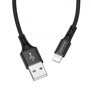 Kabel Borofone BX20 Enjoy - USB na Lightning - 2A 1 metr černý