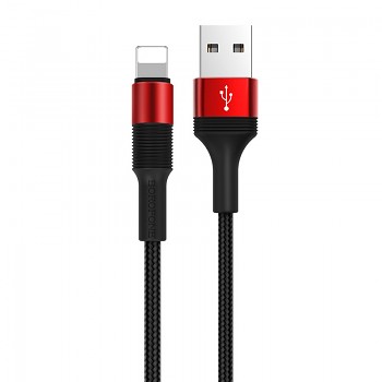 Kabel Borofone BX21 Outstanding - USB na Lightning - 2,4A 1 metr červený