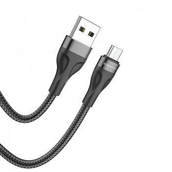 Borofone kabel BX61 Source - USB na Micro USB - 2,4A 1 metr černý
