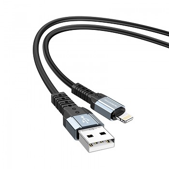 Kabel Borofone BX64 Special Silicone - USB na Lightning - 2,4A 1 metr černý