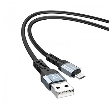 Borofone kabel BX64 Special Silicone - USB na Micro USB - 3A 1 metr černý
