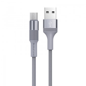 Borofone kabel BX21 Outstanding - USB na Micro USB - 2,4A 1 metr šedý