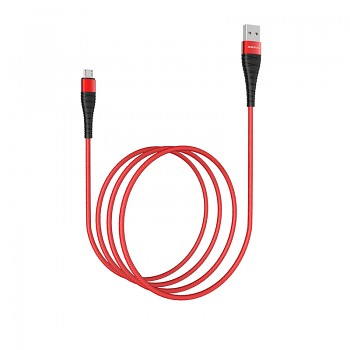 Kabel Borofone BX32 Munificent - USB na Micro USB - 3A 1 metr červený