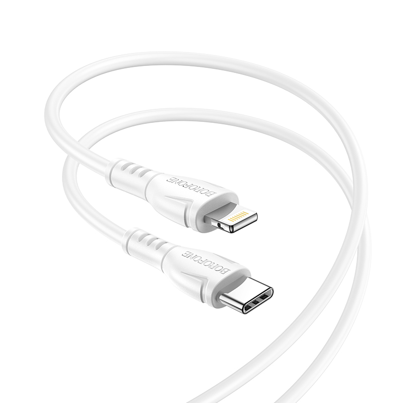 Levně Kabel Borofone BX51 Triumph - Type C to Lightning - 2,4A 1 metr bílý