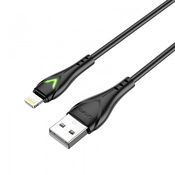 Kabel Borofone BX65 Bright - USB na Lightning - 2A 1 metr černý