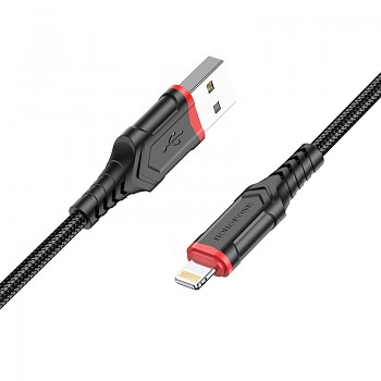 Kabel Borofone BX67 - USB na Lightning - 2,4A 1 metr černý