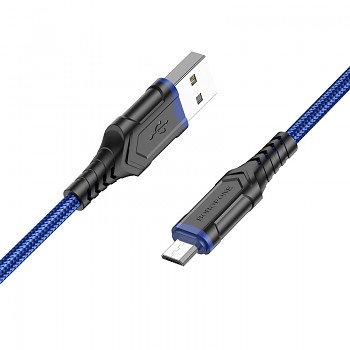 Kabel Borofone BX67 - USB na Micro USB - 2,4A 1 metr modrý