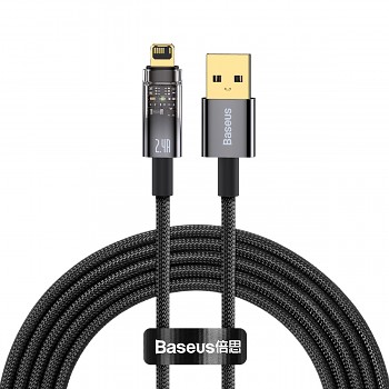 Baseus Cable Explorer - USB na Lightning - 2,4A 2 metry (CATS000501) černý