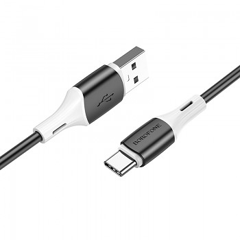 Kabel Borofone BX79 - USB na typ C - 3A 1 metr černý