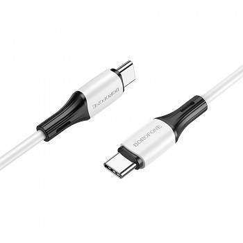 Borofone kabel BX79 - Typ C na Typ C - 60W 3A 1 metr bílý