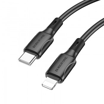 Kabel Borofone BX80 Succeed - Type C to Lightning - PD 20W 1 metr černý