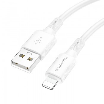 Kabel Borofone BX80 Succeed - USB na Lightning - 2,4A 1 metr bílý