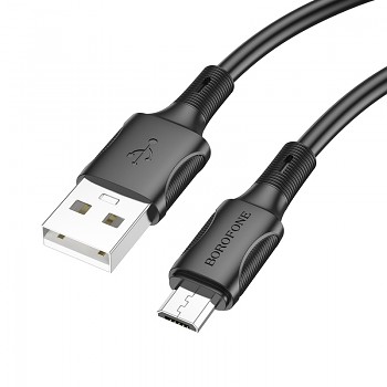 Kabel Borofone BX80 Succeed - USB na Micro USB - 2,4A 1 metr černý