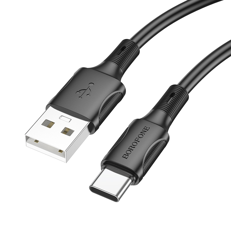 Levně Kabel Borofone BX80 Succeed - USB na typ C - 3A 1 metr černý