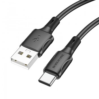 Kabel Borofone BX80 Succeed - USB na typ C - 3A 1 metr černý
