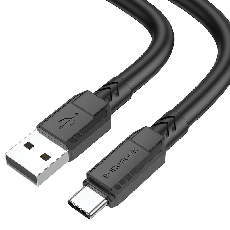 Levně Kabel Borofone BX81 Goodway - USB na typ C - 3A 1 metr černý