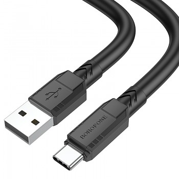 Kabel Borofone BX81 Goodway - USB na typ C - 3A 1 metr černý