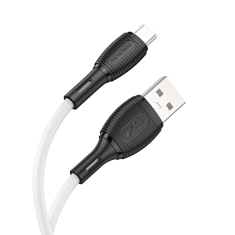 Levně Kabel Borofone BX86 Advantage - USB na Micro USB - 2,4A 1 metr bílý