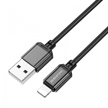 Kabel Borofone BX87 Sharp - USB na Lightning - 2,4A 1 metr černý
