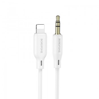 Borofone Kabel BL18 - jack 3,5 mm na Lightning - 1 metr bílý