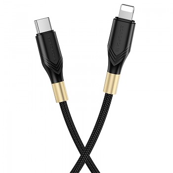 Kabel Borofone BX92 Advantage - Type C to Lightning - PD 20W 1 metr černý