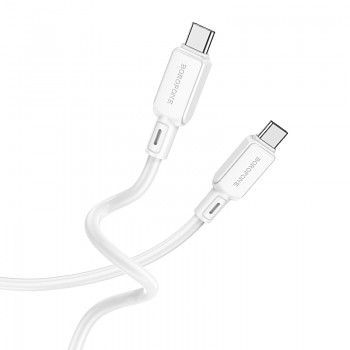 Borofone kabel BX94 Crystal color - typ C - 60W 3A 1 metr bílý