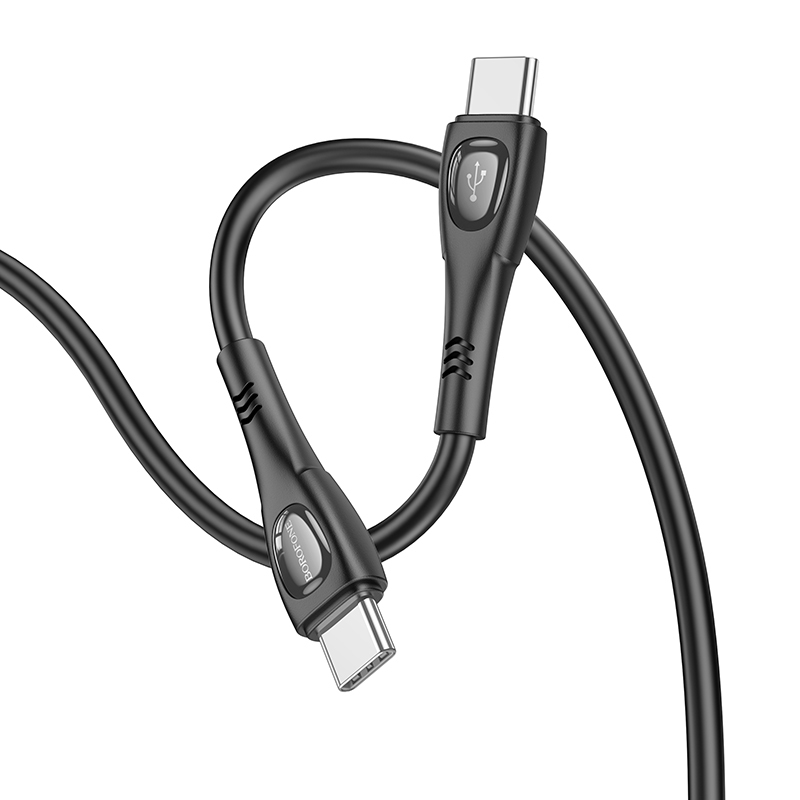 Levně Borofone kabel BX98 Superior - Typ C - PD 60W 3A 1 metr černý