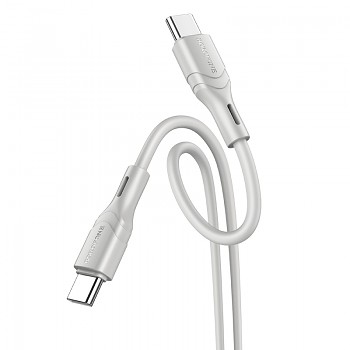 Borofone kabel BX99 Method - typ C - 60W 3A 1 metr šedý