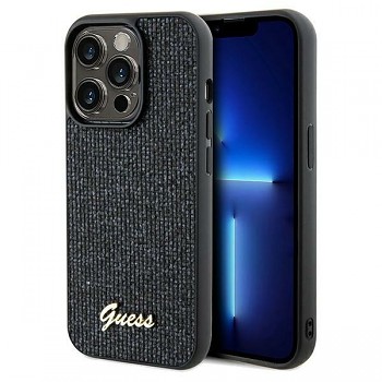 Originální pouzdro GUESS Disco Metal Script hardcase GUHCP14LPMSDGSK pro Iphone 14 Pro black