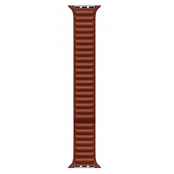 Řemínek MP853AM/A Apple Watch 45mm Leather Band (S/M) Umber