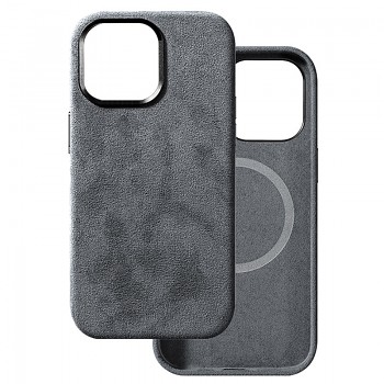 Pouzdro Alcane Magsafe pro Iphone 15 Plus Grey
