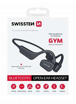 Sluchátka bluetooth swissten gym air conduction