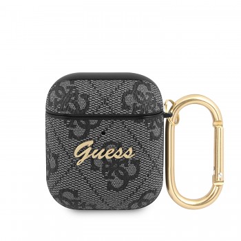 Guess 4G Script PC/PU Pouzdro pro Airpods 1/2 Grey