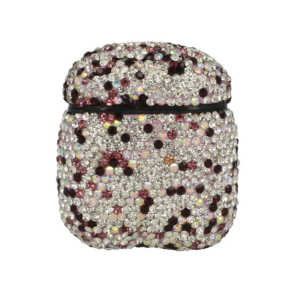 Levně Diamantové pouzdro pro Airpods - Růžové zlato
