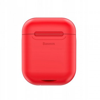 Silikonové pouzdro Baseus pro AIRPODS s funkcí indukčního nabíjení (WIAPPOD-09) Červené