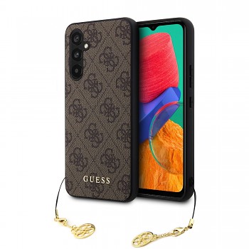 Guess 4G Charms Zadní Kryt pro Samsung Galaxy S23 FE Brown