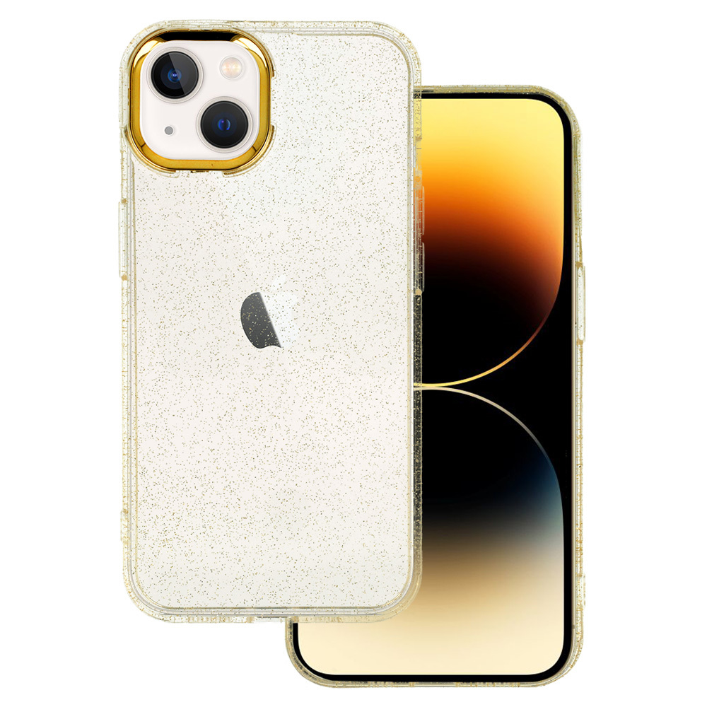 Levně Tel Protect Gold Glitter Case pro Iphone 14 zlatý