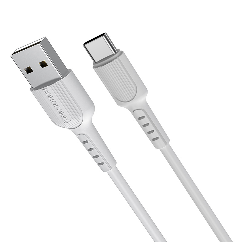 Levně Kabel Borofone BX16 Easy - USB na typ C - 2A 1 metr bílý