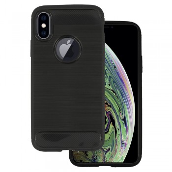 Zadní kryt CARBON pro IPHONE XR Black