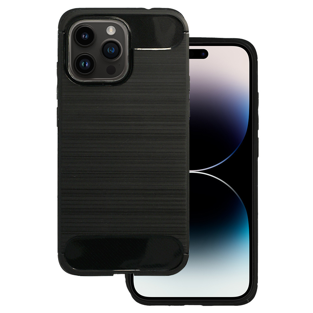 Levně Zadní kryt CARBON pro IPHONE 14 PRO Black