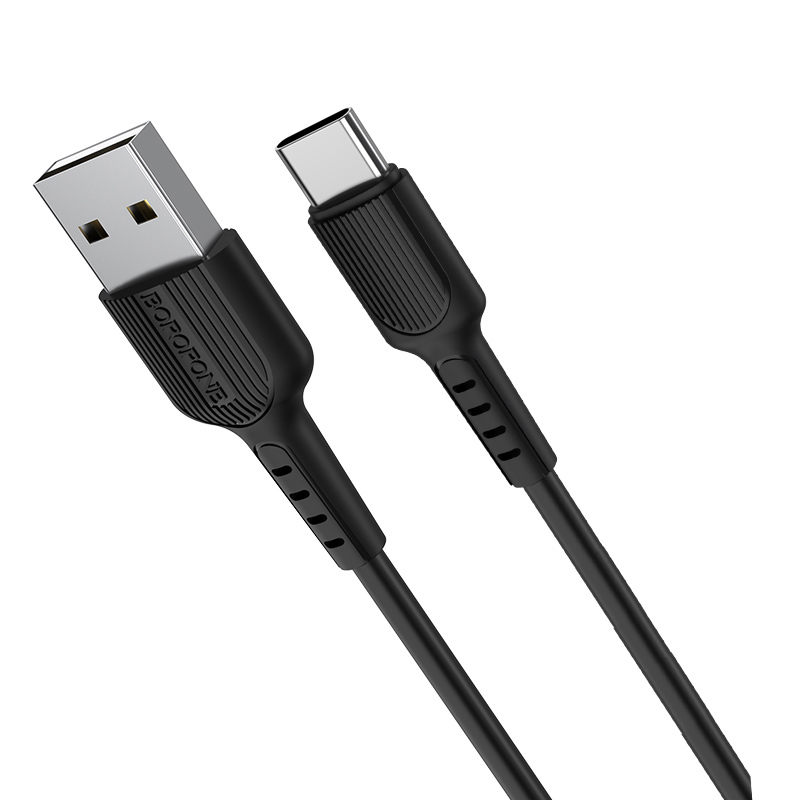 Levně Kabel Borofone BX16 Easy - USB na typ C - 2A 1 metr černý